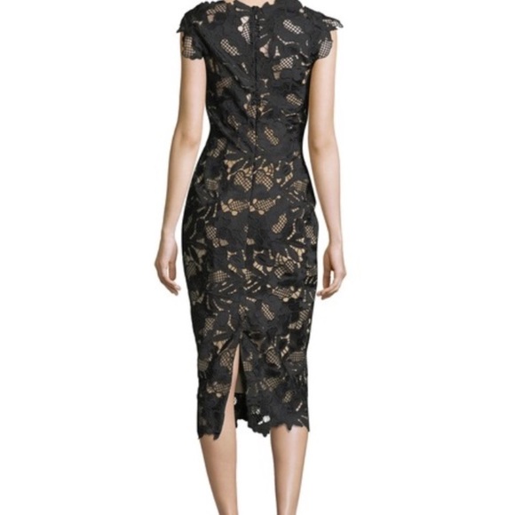 SOLD Lela Rose Lace Guipure Midi Dress - Picture 2 of 6